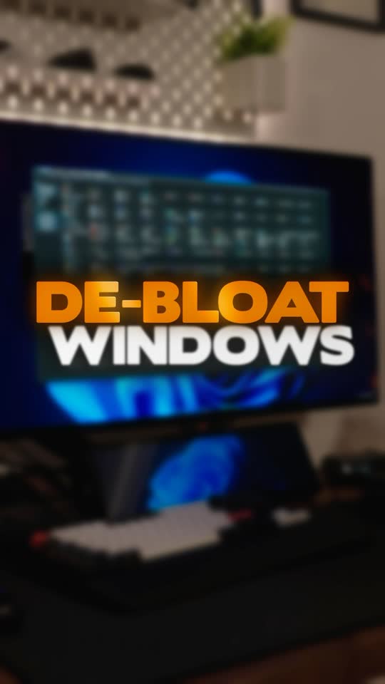De-bloat Windows in one command