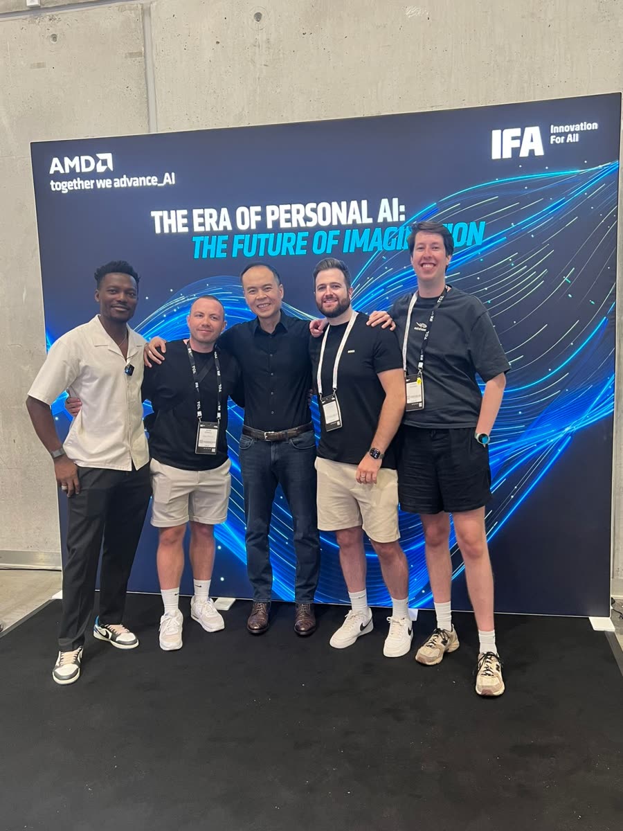 Alex with the AMD team at IFA Berlin
